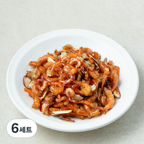우리가족튼튼 아몬드 새우 볶음 만들기 세트 140g, 6세트