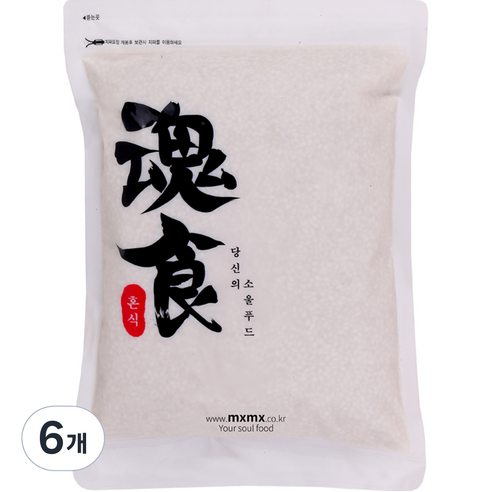 혼식 국산 보리쌀, 3kg, 6개