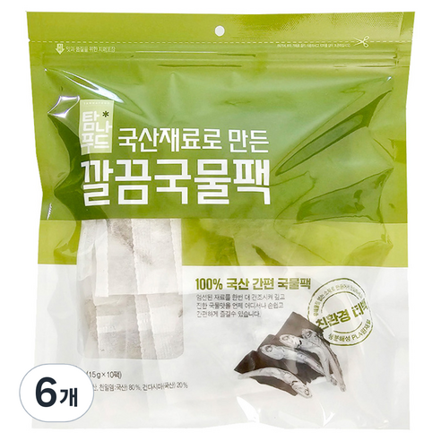 해심 깔끔 국물팩 10p, 150g, 6개