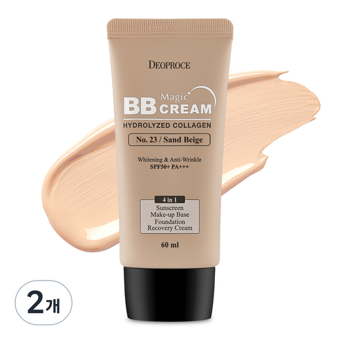 디오프러스 매직 비비크림 SPF50+ PA+++ 60ml, 2개, 23호 샌드베이지