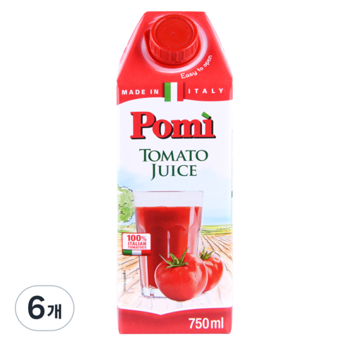 포미 토마토쥬스, 750ml, 6개