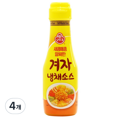 오뚜기 겨자냉채소스, 250g, 4개