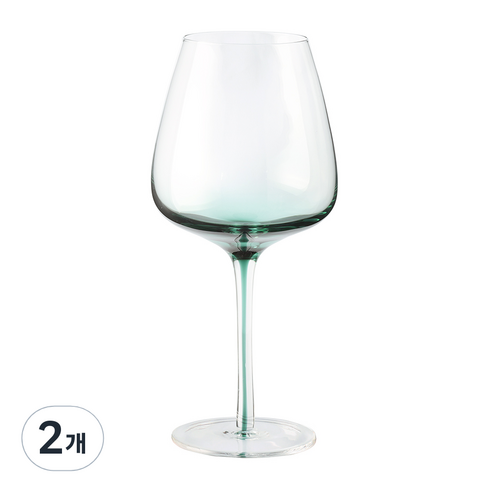 메종오브제 시에르 그라데이션 크리스탈 버건디 와인잔 그린, 640ml, 2개