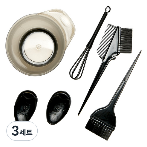 헤어베스트 염색 도구 5종 세트, 3세트