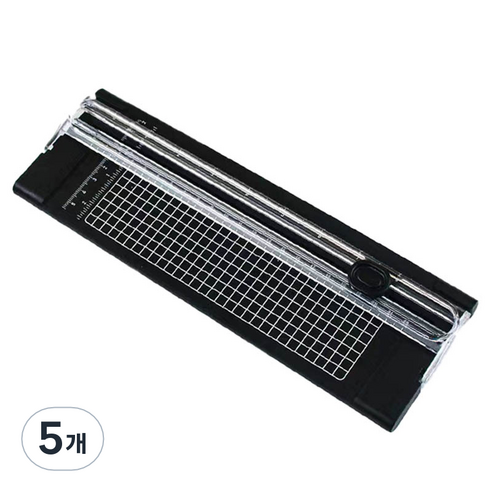 온업 컬러 종이 커터, 블랙, 5개