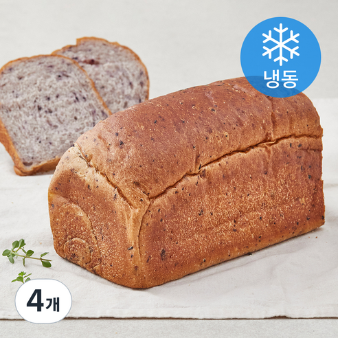 건강한 쌀베이커리 블루베리 쌀식빵 (냉동), 365g, 4개