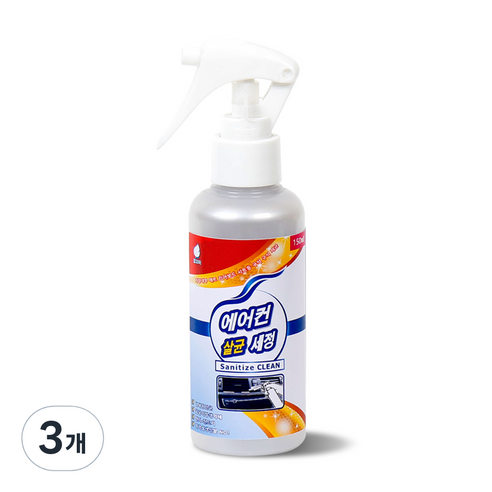 차량용 에어컨 필터 세정제, 3개, 150ml