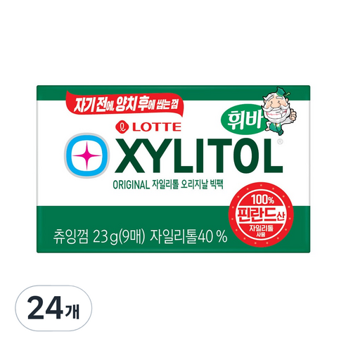 롯데제과 자일리톨 판 23g, 24개