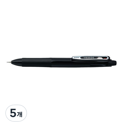 제브라 사라사 멀티펜 2+SB SJ2, 다크블랙, 5개