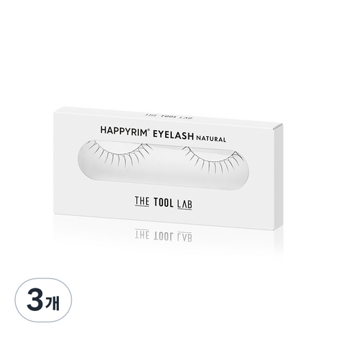 더툴랩 해피림 아이래쉬 내추럴 7mm 가닥속눈썹 07.3N 극강의 내추럴, 검정, 3개