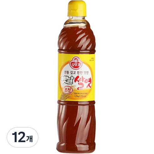 오뚜기 옛날 조청 쌀엿, 1.2kg, 12개