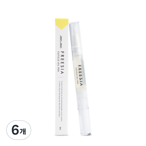 젤로젤로 프리지아 큐티클 오일 에센스펜, 3ml, 6개