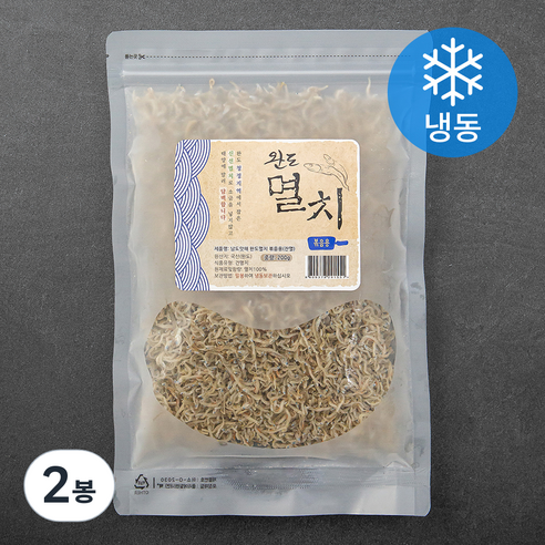 남도맛해 완도 잔멸치 볶음용 (냉동), 200g, 2봉
