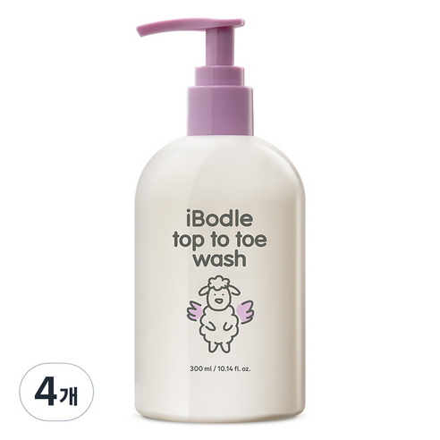 아이보들 탑투토워시, 4개, 300ml