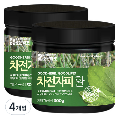굿허브 프리미엄 차전자피환, 300g, 4개입