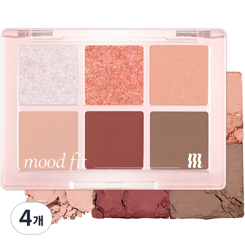 머지 뉴 무드핏 섀도우 팔레트 5.4g, NM3 썰트리 샤인, 4개