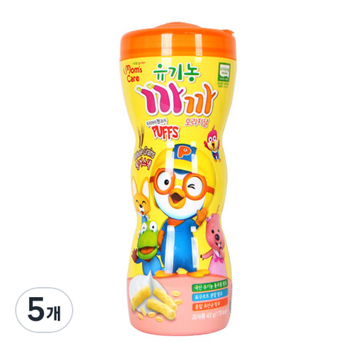 맘스케어 유기농 까까, 오리지날, 43g, 5개