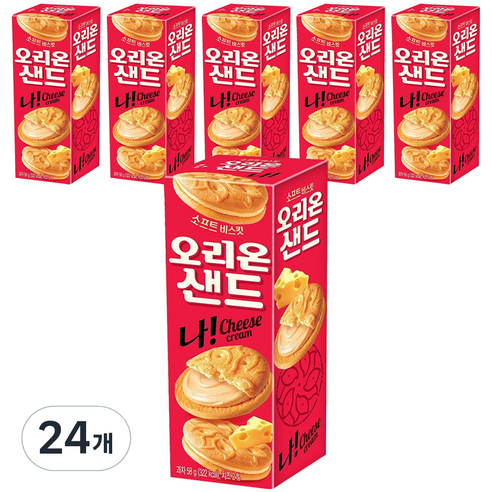 오리온 나 샌드과자, 58g, 24개