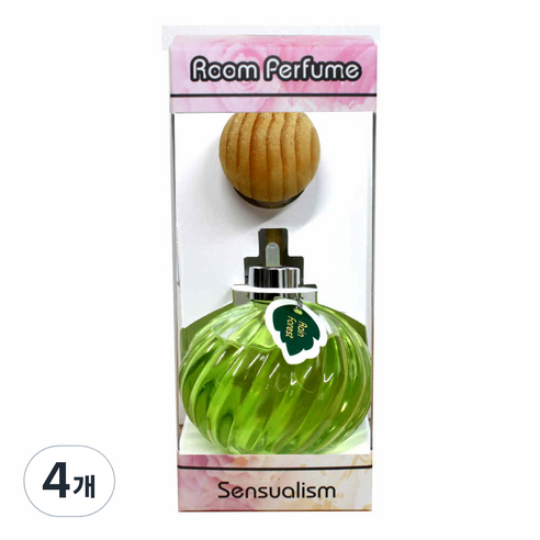 센슈얼리즘 노블레스 룸퍼퓸 실내방향제 레인포레스트, 4개, 50ml, 허브향