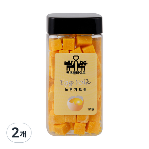 펫츠플레이트 반려동물 동결건조간식, 노른자, 120g, 2개