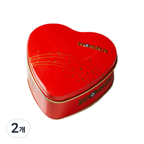코스카 하트 패키지 터키쉬 딜라이트 캔디 믹스 플레이버, 150g, 2개