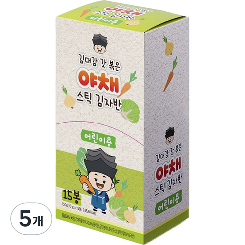 김대감 갓 볶은 야채 스틱 김자반, 150g, 5개