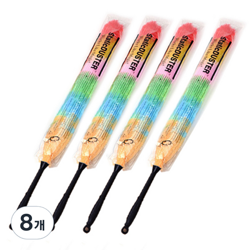 리버그린 무지개 먼지 털이개 특, 블랙, 8개