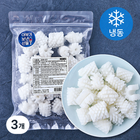어보선 솔방울 오징어 (냉동), 600g, 3개