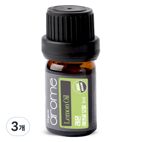 아로므 레몬 에센셜 오일, 5ml, 3개