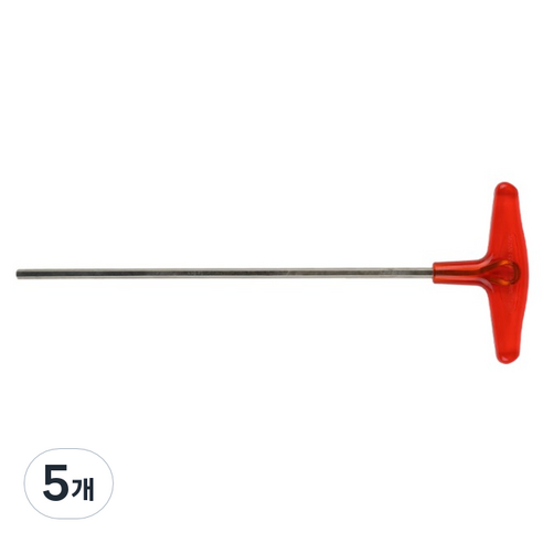 썬키 T형 육각렌치 롱타입 8 x 350 mm ST-8L, 5개