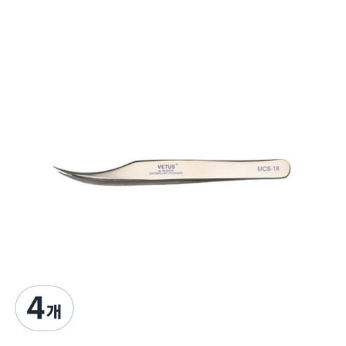 비투스 핀셋 MCS-18, 골드베이지, 4개