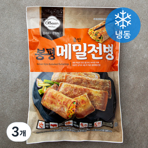올반 봉평 메밀전병 (냉동), 1.5kg, 3개