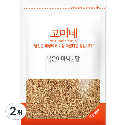 고미네 볶은 아마씨분말, 600g, 2개