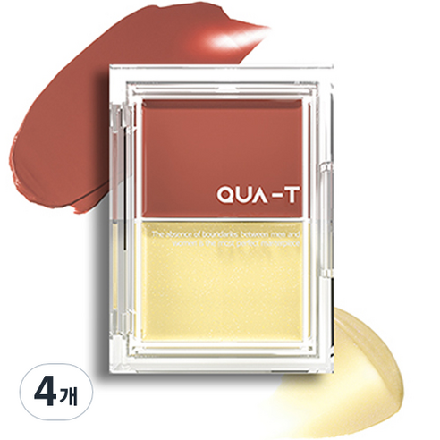 콰티 글로우 멜팅 팔레트 6.4g, 3호 솔티버터, 4개