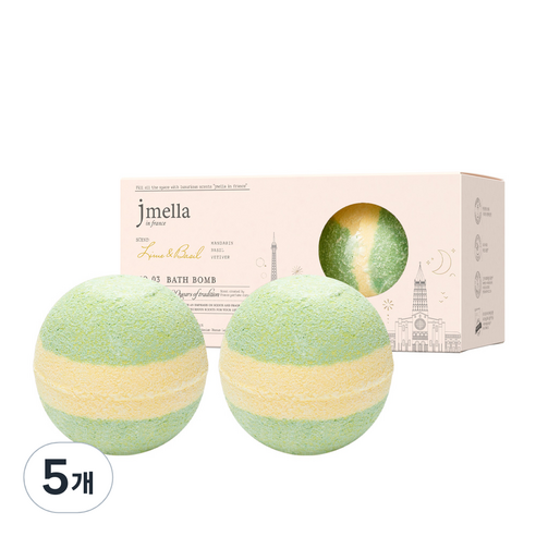 제이멜라 인 프랑스 라임 앤 바질 배쓰 밤 2p, 400g, 5개