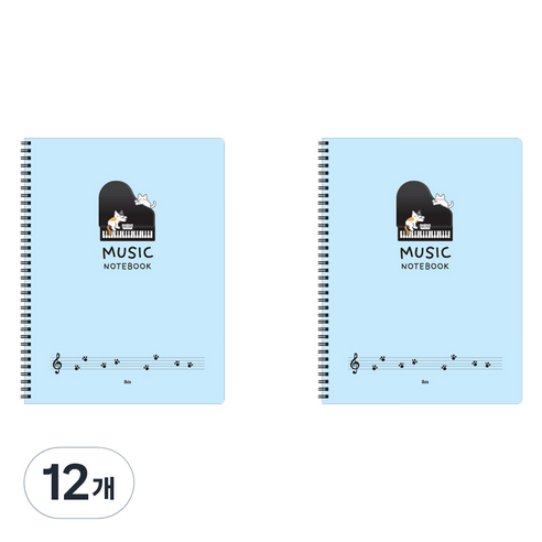 아이비스 음악 스프링 노트 12723, 블루, 12개