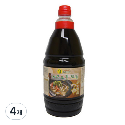 [유경빈 소스] 가쓰오풍쯔유, 4개, 1.8L