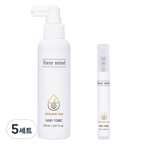 이지마인드 두피케어 맥주효모 쿨링 약산성 비건 헤어토닉 150ml + 10ml 세트, 5세트