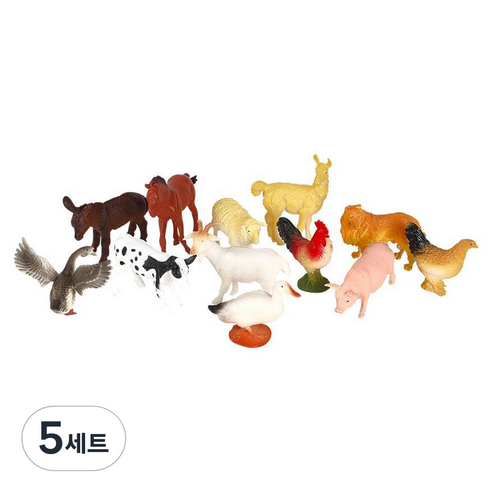 캐스비 네이처 동물 왕국 농장 세트, 5세트