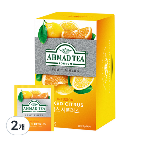 아마드 믹스 시트러스 티백, 40g, 2개