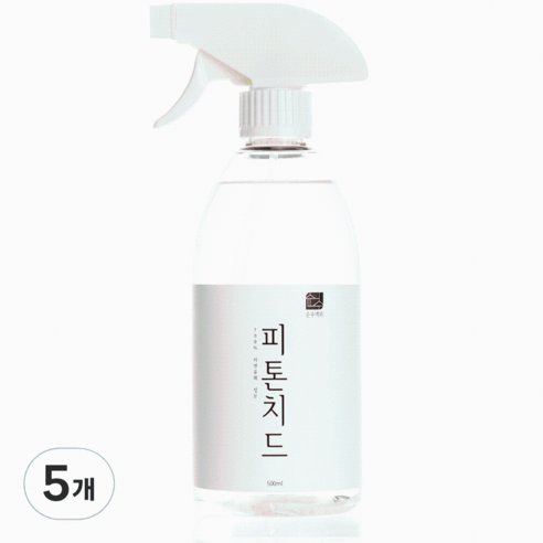 순수백과 피톤치드 편백수 스프레이, 500ml, 5개