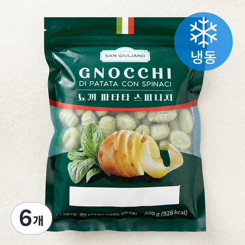 산줄리아노 뇨끼 파타타 스피니치 (냉동), 500g, 6개