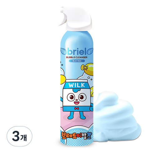 디보트브리엘 블루 윌크 버블클렌저 풍선껌향, 200ml, 3개