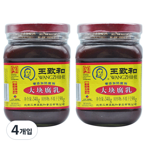 왕즈허 대괴부유 소스, 340g, 4개