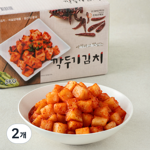 인우 깍두기김치, 5kg, 2개