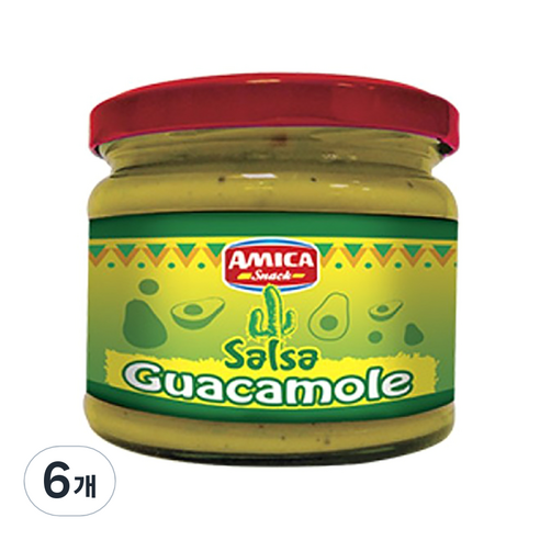 아미카칩스 살사 과카몰레 소스, 280g, 6개