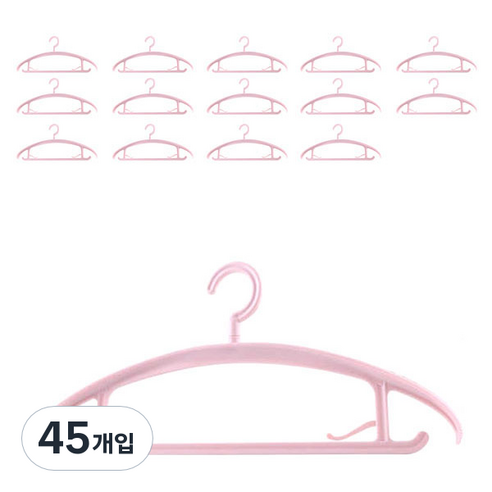 블럭마트 파스텔 2 in1 옷걸이, 핑크, 45개