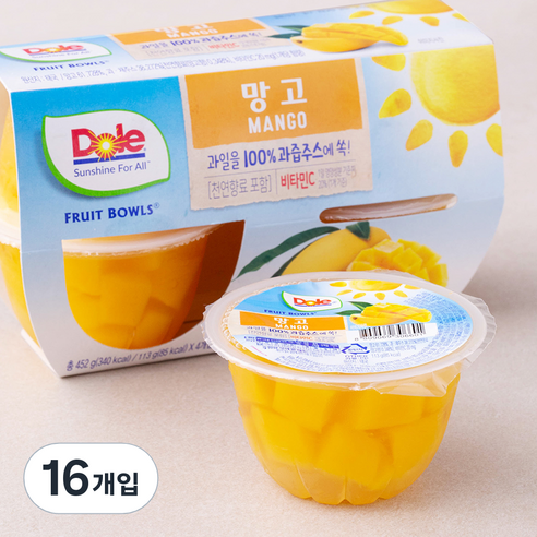 돌 후룻볼 망고, 113g, 4개입, 4개