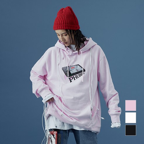 오브이디와이 PHOBIA OVERSIZED HOODIE DYMALVW6818