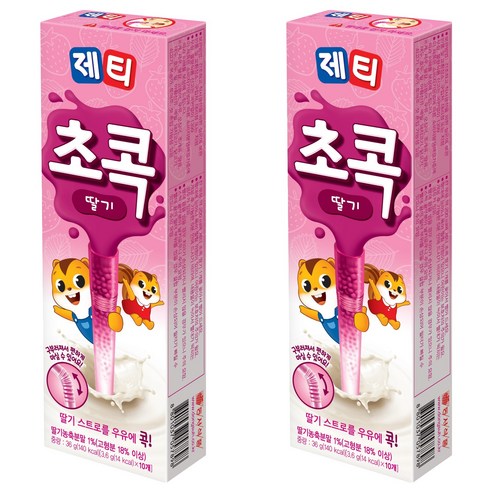 제티 초콕 딸기맛, 3.6g, 10개입, 2개